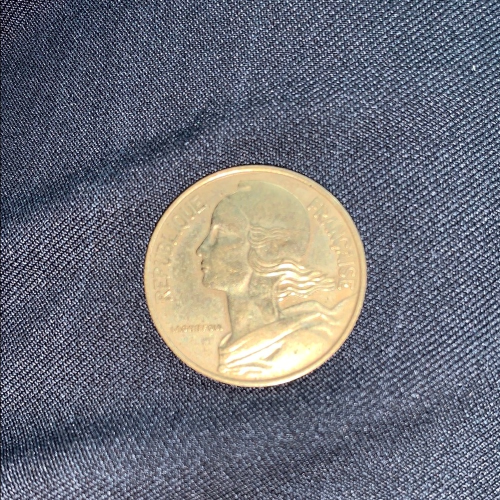 French 20 Centime Coin 1963